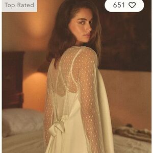 Anthropologie bridal robe